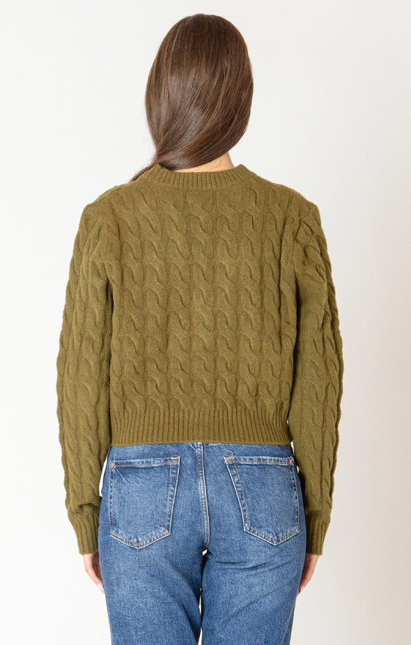 Evergreen Cable Knit Cardigan