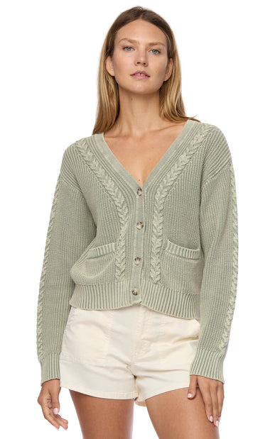 Whitney Braided Cardigan