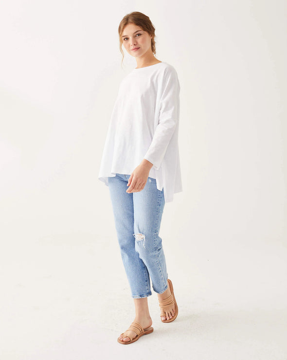Catalina Slub Tee In White